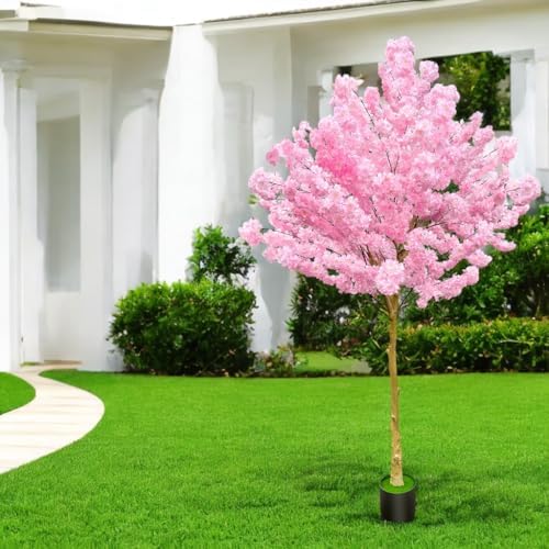 Artificial Cherry Blossom Tree 8.5ft, Faux Cherry Blossom Tree Fake Pink Artificial Tree for Wedding Home Office Living Room House Indoor Outdoor Decor - Image 5
