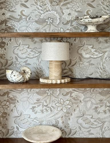 BSOD Travertine Lamp, Rechargeable 10 Inch Stone Table Lamp Marble Wabi Sabi Light Fixture Cordless Touch Dimmable LED Decor for Console, Side, Entryway, Foyer, Counter(Rechargeable Travertine Lamp) - Image 2