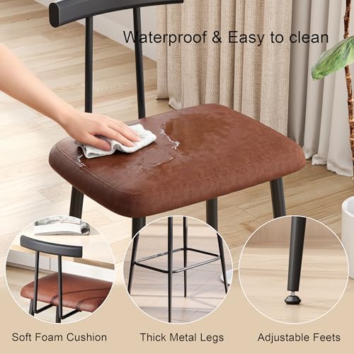 Tall Bar Stool Set 2, Bar Chair,Counter Height Stool,Metal Barstools set 2 - Image 5