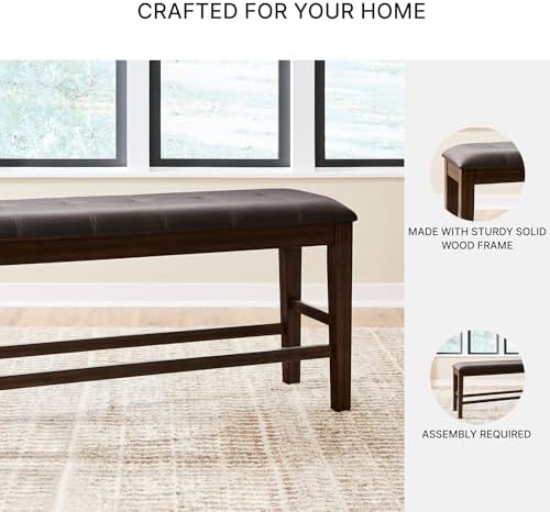 Signature Design by Ashley Upholstered Counter Height Dining Bench, 50" - Image 5