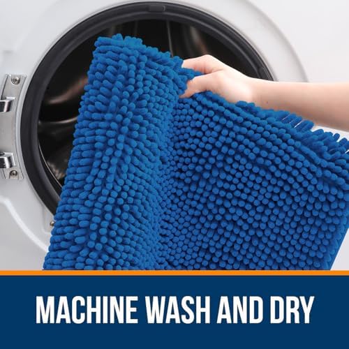 OLANLY Bathroom Rugs 34x21, Extra Soft Absorbent Chenille Bath Rugs - Image 5