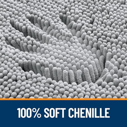 OLANLY Bathroom Rugs 34x21, Extra Soft Absorbent Chenille Bath Rugs - Image 3