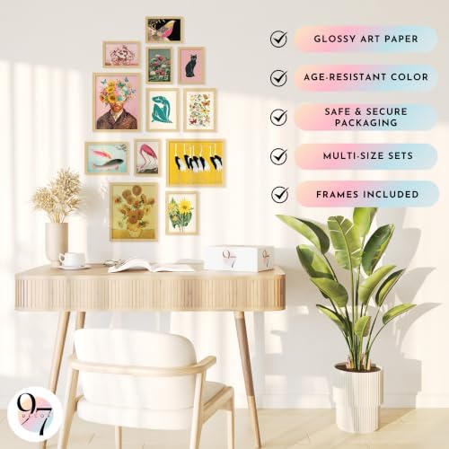 97 Decor Eclectic Wall Art Set, 12 Pcs Maximalist Posters, Unframed - Image 5