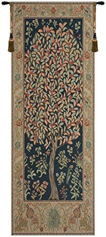 William Morris The Pastel Tree Portiere Tapestry Wall Hanging 70 x 24 in by CCharlotteHomeFurnishings