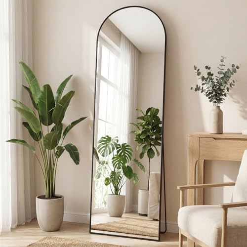 19"x58" Arched Mirror Full Length, Upgraded Body Wall Mirrors by Aidoly