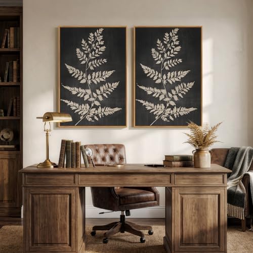 Large Framed Rustic Vintage Botanical Wall Art for Living Room, 24x36 Inch - Image 6