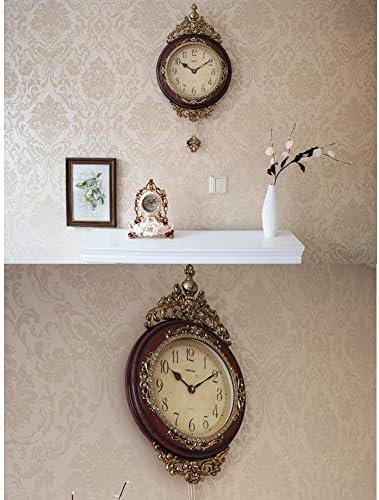 SHISEDECO 29.5" Large Vintage Antique Grandfather Pendulum WallClock,BrownB - Image 4