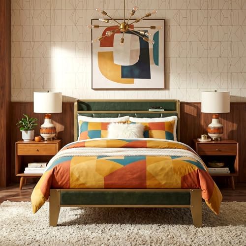 LIKIMIO XL Twin Bed Frame with Storage Headboard & Charging Station by LIKIMIO