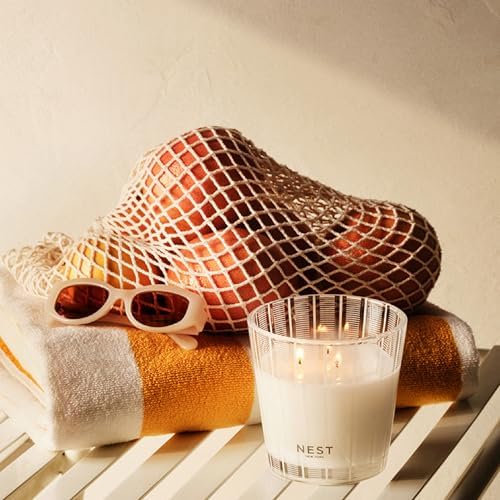 NEST New York Scented 3-Wick Candle, Grapefruit - 21.2 oz - Up to 100-Hour Burn Time - Reusable Glass Vessel - Image 3