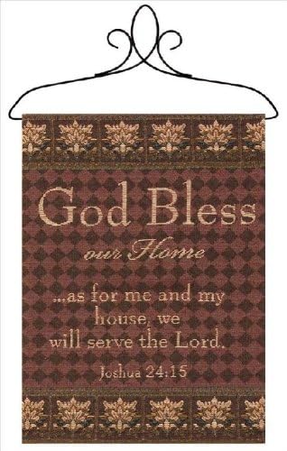 Manual Inspirational Collection Wall Hanging with Frame, God Bless Our Home, 12.5 X 18-Inch - Image 2