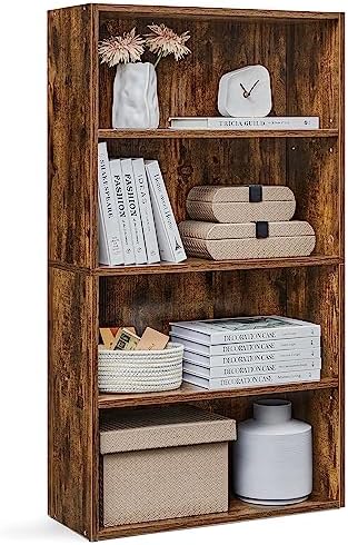 VASAGLE 4-Tier Bookshelf, Storage Organizer, 23.6 x 9.5 x 42.4 Inches by VASAGLEbySONGMICSHOME