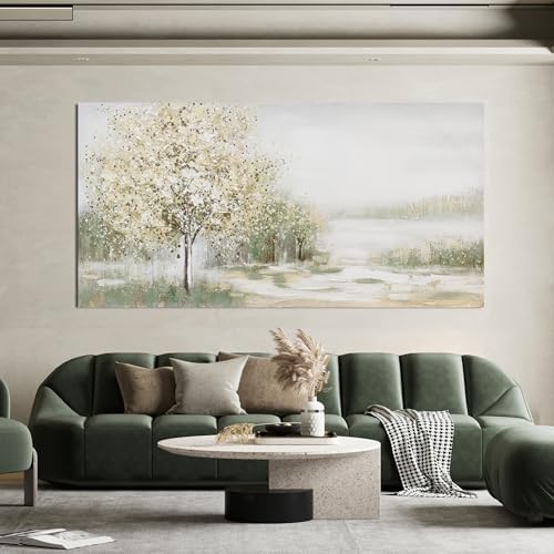 Canvas Wall Art Decor Oversized Landscape Wall Art Decor Green Wall Art for Living Room Natural Canvas Art Wall Decor Oversized Wall Art Prints For Walls Home Office Wall Decorations 39"X78" - Image 6