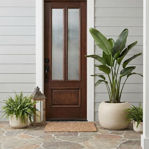 MGWILL 13 Inch Plant Pot, Elegant Planters for Indoor Plants, Flower Pots with Drainage Hole, Durable Indoor Planter for Home Decor, Fits Fiddle Leaf Fig & Monstera, Off-White - Image 7