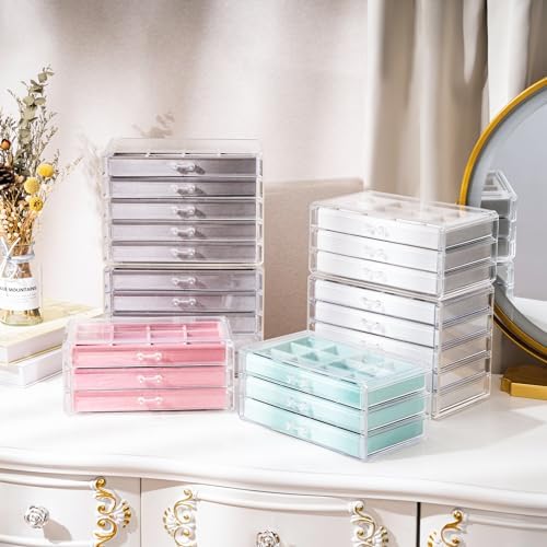 ProCase Earring Holder Organizer Jewelry Box with 8 Drawers, Warmwhite - Image 5