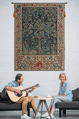 William Morris Tree of Life Tapestry Wall Hanging 24 x 18 in - Image 7