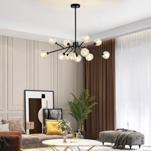 Weesalife Sputnik Chandeliers for Living Room，12 Lights D36'' Inch - Image 2