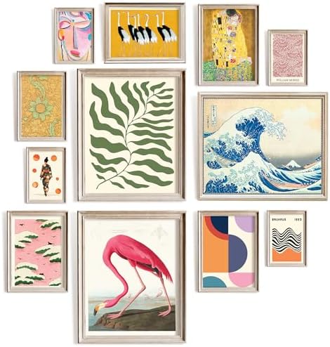 97 Decor Artsy Eclectic Wall Art, 12 Pcs Maximalist Posters, Unframed by 97Decor