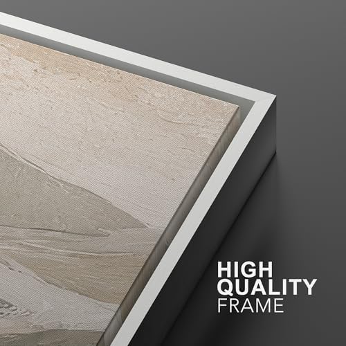 SIGNWIN Framed Wall Art Print Set Neutral Abstract Landscape Mountain Valley Photography Modern Art Rustic Relax/Calm Multicolor for Living Room, Bedroom, Office - 24"" x36 x2 WHITE - Image 5