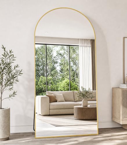 Koonmi 67x30 Arched Full Length Mirror, Floor Mirror with Stand by KOONMI