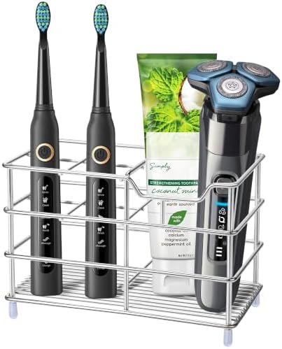 Electric Toothbrush Holders for Bathrooms 304 Stainless Steel Quick Drying by Urbanstrive