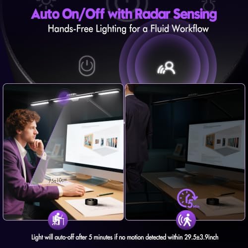 Quntis 32.3" Eye Care Architect Desk Lamps with Clamp for Office Home Dorm - Image 3