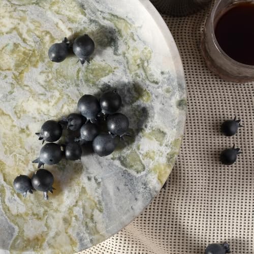 Koville Natural African Marble Fruit Bowl, 11 Inch Decorative Pedestal Tray Bowl, Handmade Stone Centerpiece Bowl for Kitchen Counter, Coffee Table & Dining Table, Modern Home Decor - Image 6