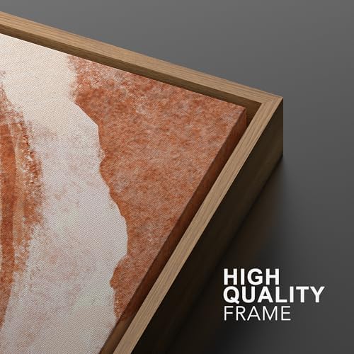 SIGNWIN Framed Canvas Print Wall Art Set Orange Closeup Wood Tree Ring Details Nature Wilderness Illustrations Modern Art Rustic Colorful Ultra for Living Room, Bedroom, Office - 24"" x36 x2 Natural - Image 5