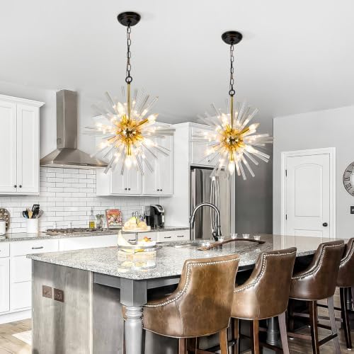 Vezzio Gold Crystal Chandelier Light Fixtures - Image 5