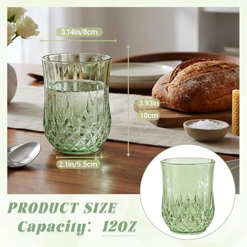 100 Pack Plastic Stemless Wine Glasses, 12oz Unbreakable Wine Cups - Image 2