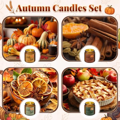 MTLEE 12 Pcs Fall Scented Candles for Home Candle Gifts for Women Men - Image 5