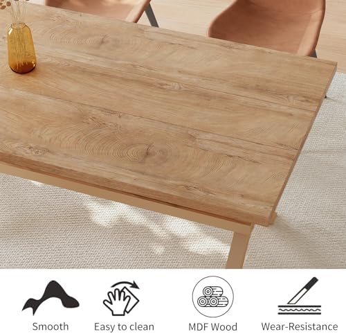 HIPIHOM Dining Table Set for 6,Kitchen Table with Dining Chairs - Image 4