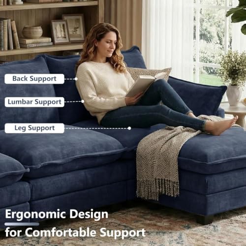 U Shaped Modular Sectional Couch, Comfy Sofa for Living Room - Image 6