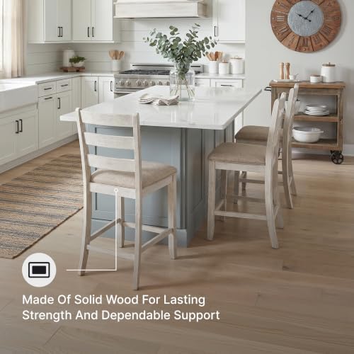 Signature Design by Ashley Counter Height Barstools, Set of 2, Farmhouse - Image 6
