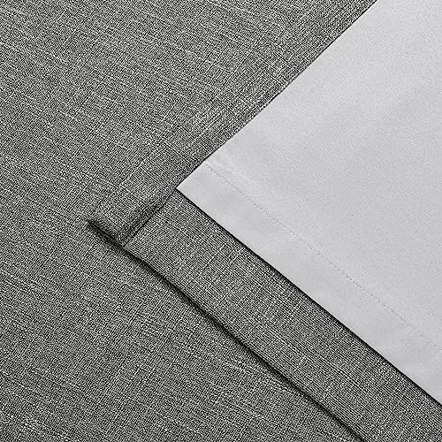Vision Home Charcoal Grey Pinch Pleated Full Blackout Curtains Room Darkening Window Curtains for Living Room Bedroom Thermal Insulated Pinch Pleated Drapes with Hooks Back Tab 2 Panel 40" Wx108 L - Image 6