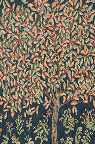 William Morris Pastel Tree of Life Tapestry Wall Hanging 29 x 21 in - Image 4