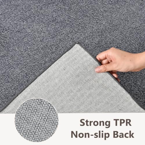 2x6 Grey Blue/White Runner Rug Washable Non-Slip for Kitchen Hallway - Image 5