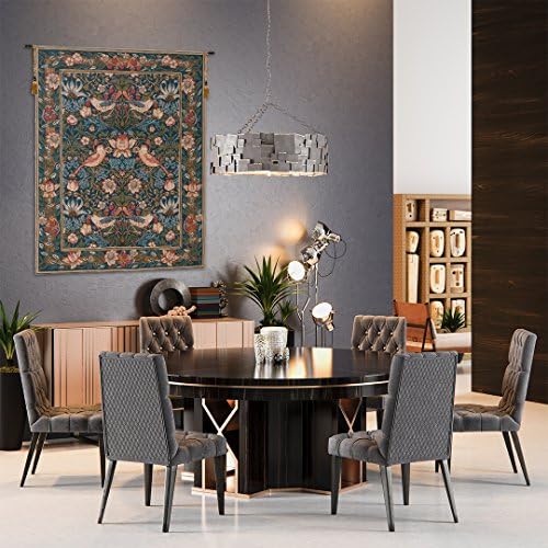 William Morris Birds Face to Face I Tapestry Wall Hanging 26 x 19 in - Image 5
