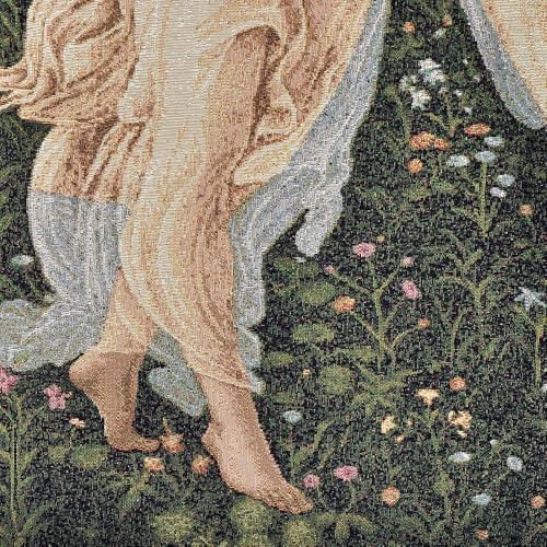 AureoMadis Jacquard Woven Tapestry Wall Hanging, Botticelli Three Graces (Primavera), Vintage Renaissance Medieval Home Decor, 28.5x42 inch, Fully Lined with Dual Rod Pockets (Yellow：Three Graces-with lining) - Image 4
