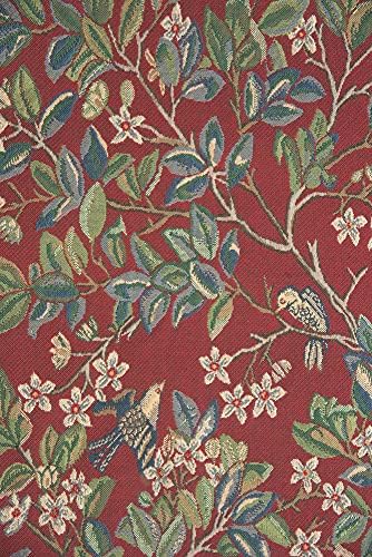 William Morris Tree of Life Red Tapestry Wall Hanging 44 x 33 in - Image 2