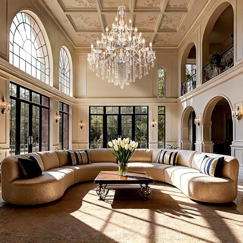 Wellmet Chrome Chandelier Light Fixture, Luxury Maria Theresa Crystal Chandeliers for High Ceiling Foyer, 24 Lights Hanging Pendant Light for Living Room EntryWay Hall Staircase Large 35.66" - Image 4