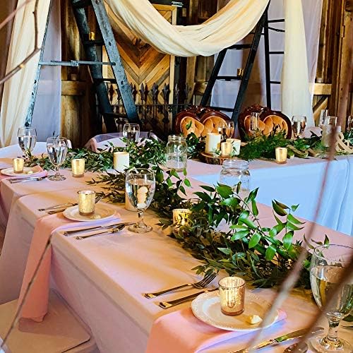 Volens Gold Party Decorations 72pcs, Mercury Glass Votive Candle Holders - Image 3