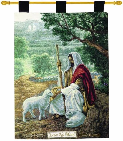 Manual Inspirational Collection 26 X 36-Inch Wall Hanging and Finial Rod, Lost No More by Greg Olsen by Manual+Woodworker