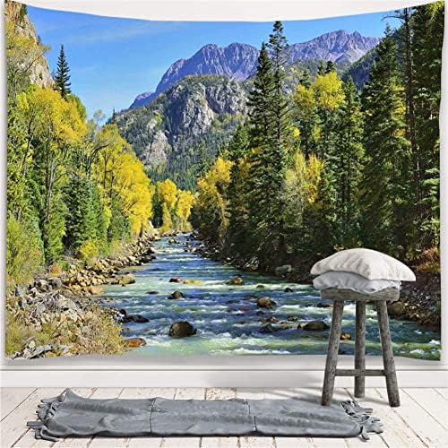 Huge Oversized Wall Art W140"xL90", Outdoor Mountain Tapestry Nature Decor - Image 5
