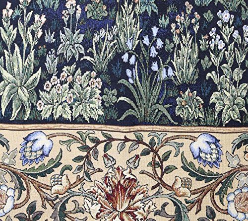 Signare William Morris Blue Tree of Life Wall Hanging Wall Art | 100% Cotton Tapestry (WH-WM-TLBL-2) - Image 3