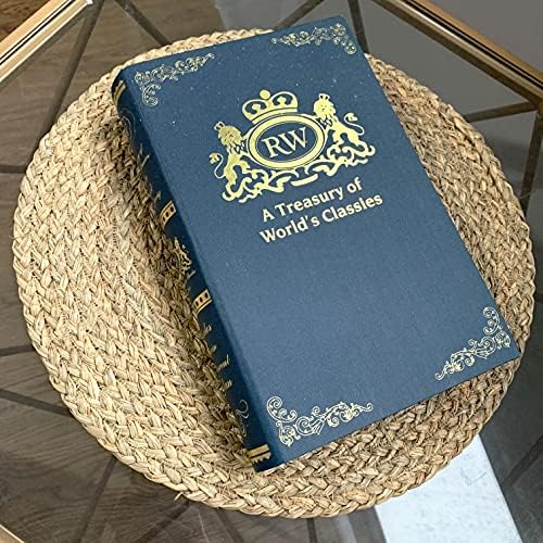 Woven Placemats for Dining Table Set of 6, 100% Natural Straw, Rustic Round Placemats Farmhouse Table Mats Rattan Wicker Placemats Hand Braided Place Mats for Indoor Outdoor, 14.17“ - Image 5