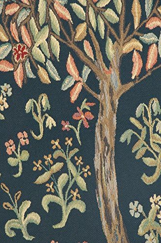 William Morris The Pastel Tree Portiere Tapestry Wall Hanging 70 x 24 in - Image 4