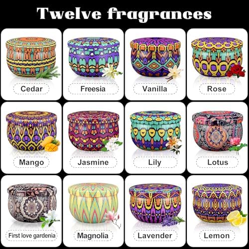 Scented Candles Gift Set,24 Pack Candles for Home Scented, 600 Hour Long Lasting Soy Wax Aromatherapy Candle Set, Birthday Gifts for Women with Gift Box - Image 3