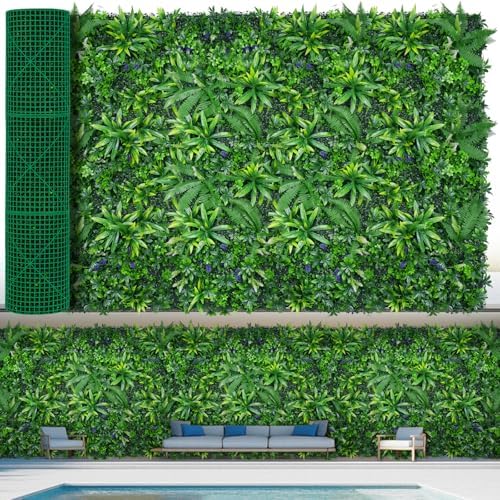 Grass Wall Panels 60"x120"(50 SQFT) UV-Anti Hedge Boxwood Roll by EverNature