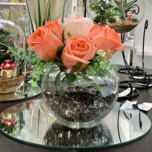 WGV Bowl Glass Vase Bulk, Diameter 6", Height 4.5", Open Width 4", 48 oz., (Multiple Sizes Choices) Clear Bubble Planter Terrarium Fish Bowl for Wedding Event Home Decor, 12 Pieces (VBW0006A) - Image 5