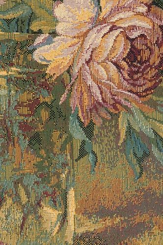 Alberto Passini Vaso Di Fiori Floral Tapestry Wall Hanging 19 x 12 in - Image 3